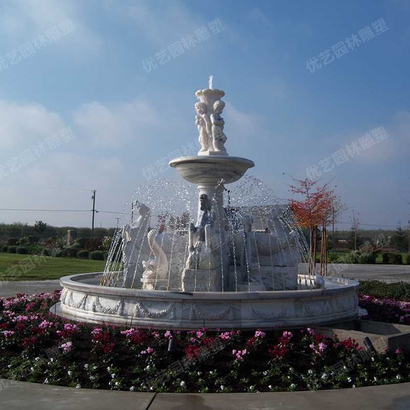 歐式石雕噴泉，石雕景觀噴泉