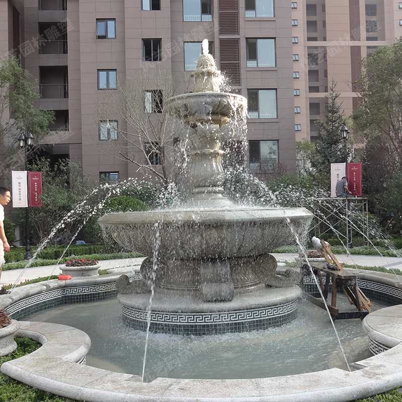 石雕噴泉，花崗巖噴泉，景觀噴泉