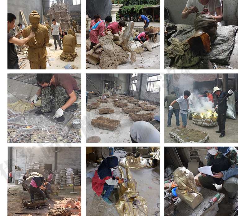 銅雕塑廠家，銅雕塑鑄造流程，銅雕塑定制