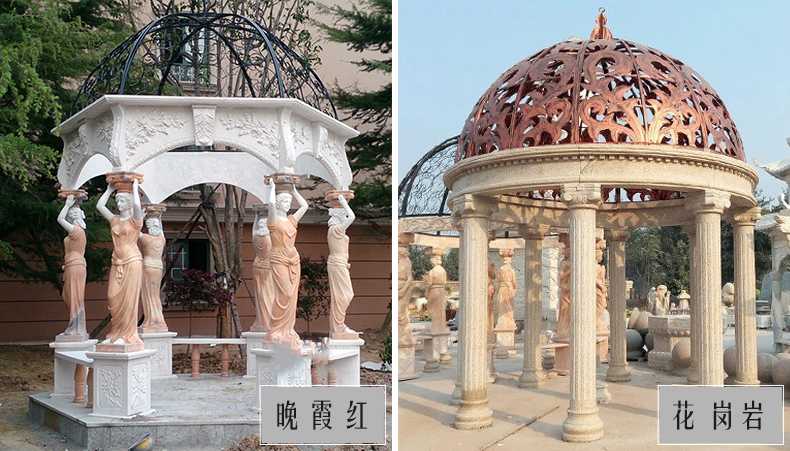 歐式景觀涼亭，大理石涼亭，石雕景觀涼亭