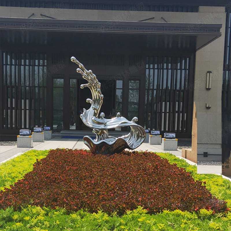 不銹鋼流水雕塑，不銹鋼雕塑廠家